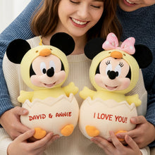 Load image into Gallery viewer, "Celebrate Your Love with a Custom Touch" - Egg Couple Custom Shape Pillow - Personalized Gifts For Couples Pillow PopCulturePrints
