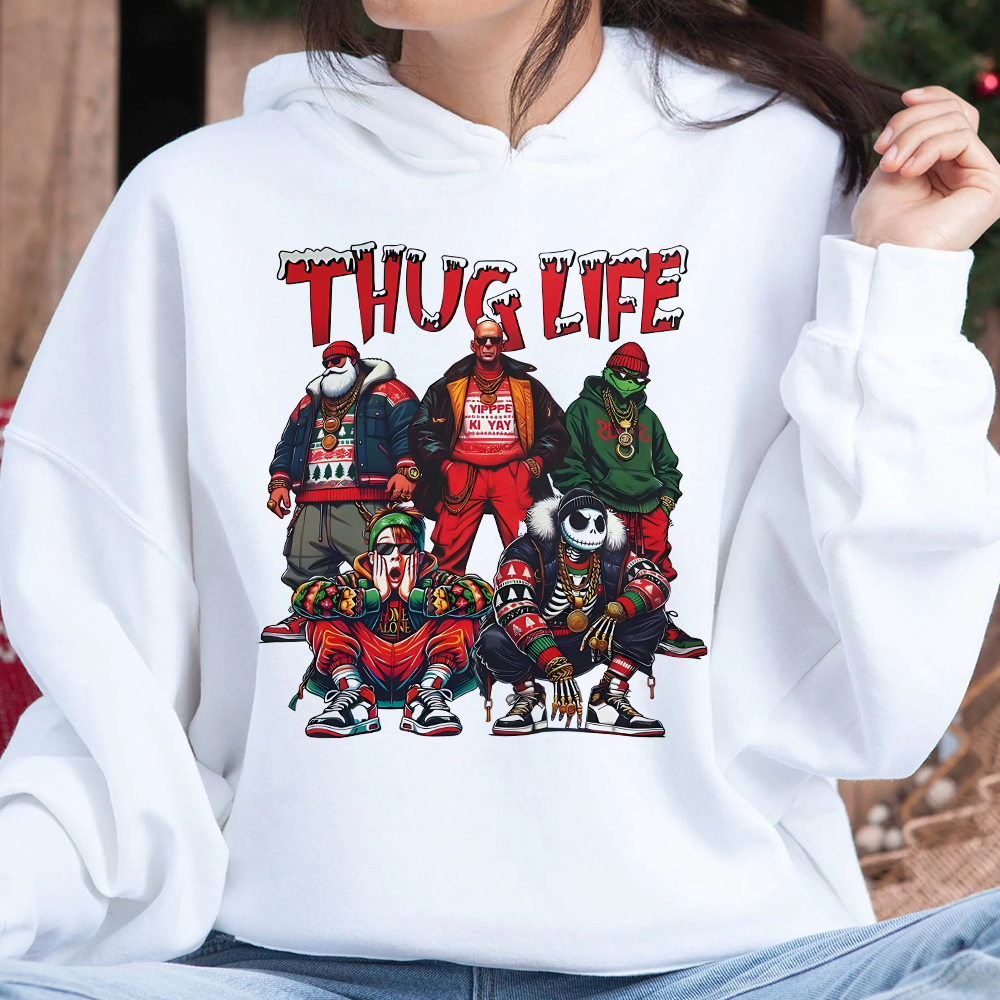 Santa's Thug Life Movie Lovers Christmas Sweatshirt