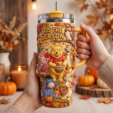 Load image into Gallery viewer, 'Tis the Season: Cozy Woodland Autumn Colorful Tumbler - Personalized Gift for Friends and Family
