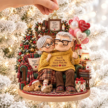 Load image into Gallery viewer, You’ll Always Be Stuck With Me - Forever Bond Couple Ornament | Personalized Gifts for Couples Ornament PopCulturePrints
