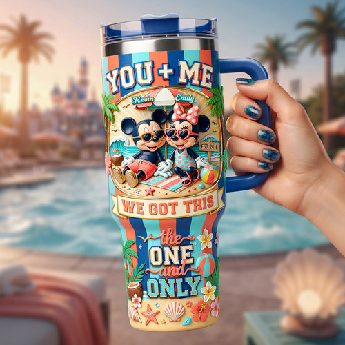 You + Me - We Got This Tumbler - Custom Gifts for Couples Tumbler Cup PopCulturePrints