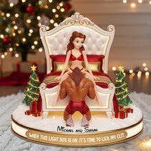Load image into Gallery viewer, When This Light Box Is On, It's Time to Lick My Clit - Funny Couple Christmas Light Box Personalized Gift Light Box PopCulturePrints
