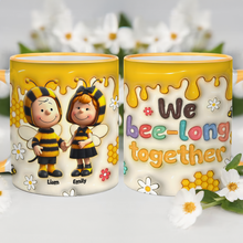 Load image into Gallery viewer, Personalized Bee-themed Couple Mug Set | We Bee-long Together | Valentine&#39;s Day Gifts Coffee Mug PopCulturePrints
