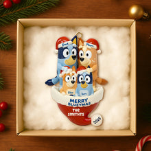 Load image into Gallery viewer, Celebrate Family Love: Festive Family Christmas Ornament - Personalized Gift for Parents and Kids Ornament PopCulturePrints
