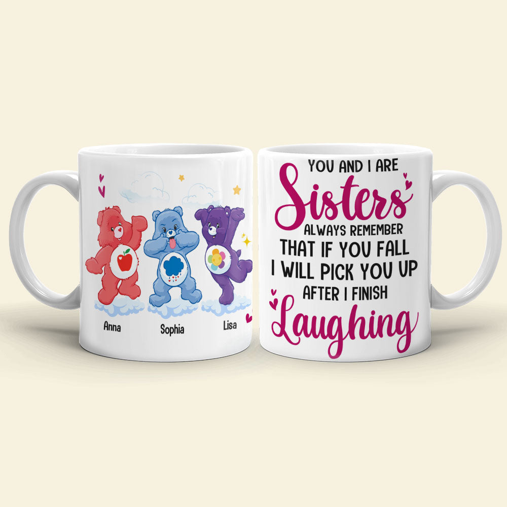 Personalized Sister Coffee Mug - Pick You Up With Laughter Coffee Mug PopCulturePrints
