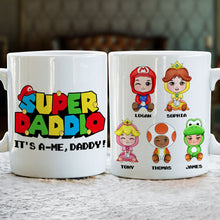 Load image into Gallery viewer, Personalized Super Dad Mug - Custom Gift for Family Coffee Mug PopCulturePrints
