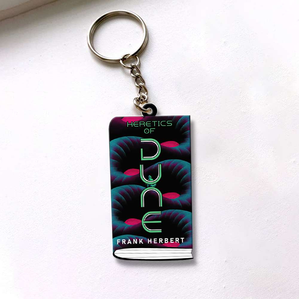 Custom Book Lover Keychain - Dune Series Design Keychains PopCulturePrints