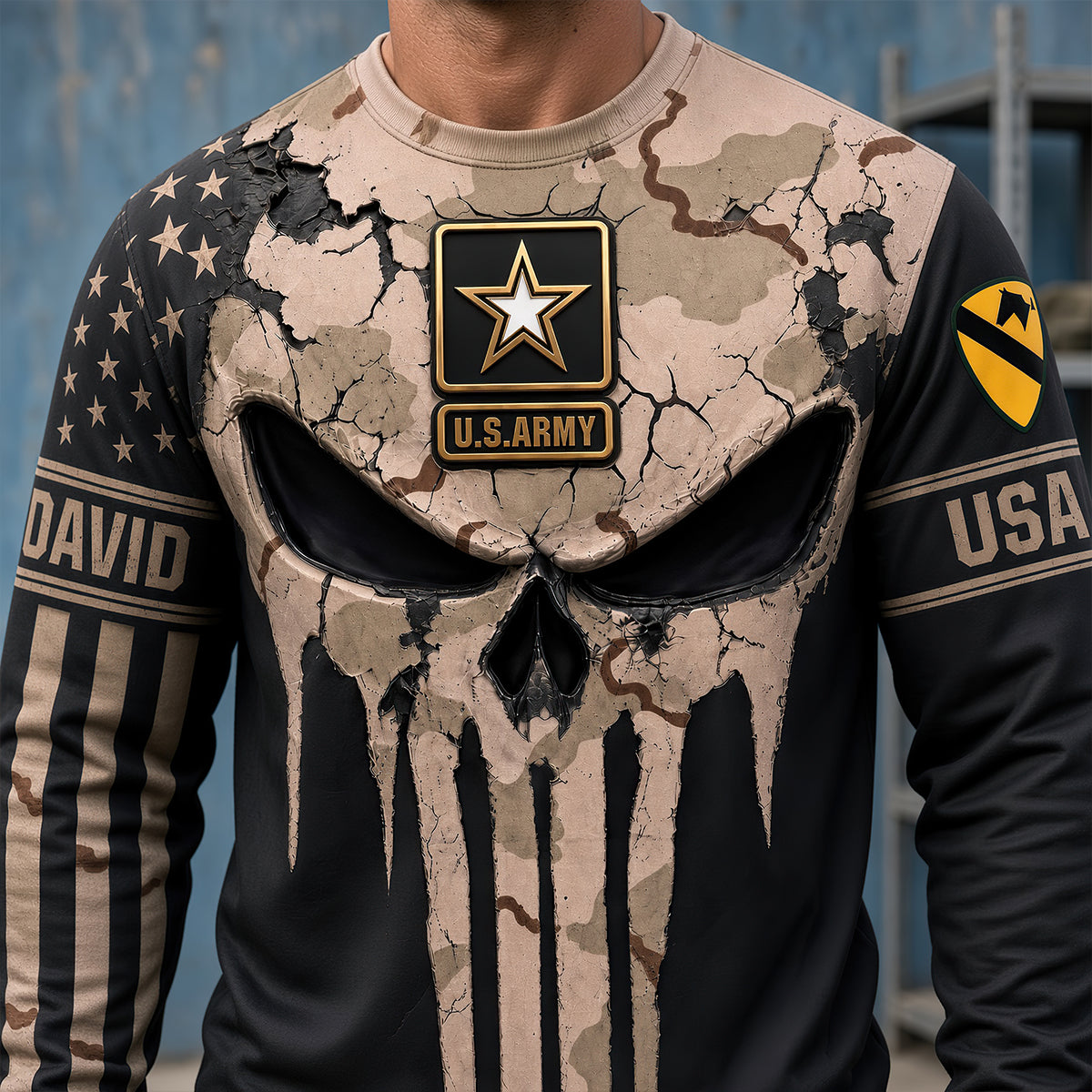 Honor Chastiser Of Enemies 3D Shirt - Personalized Military Gifts for Veterans AOP Products PopCulturePrints