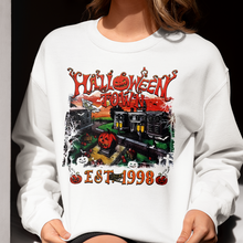 Load image into Gallery viewer, Halloween Town EST 1998 Sweatshirt - Retro Pumpkin Design
