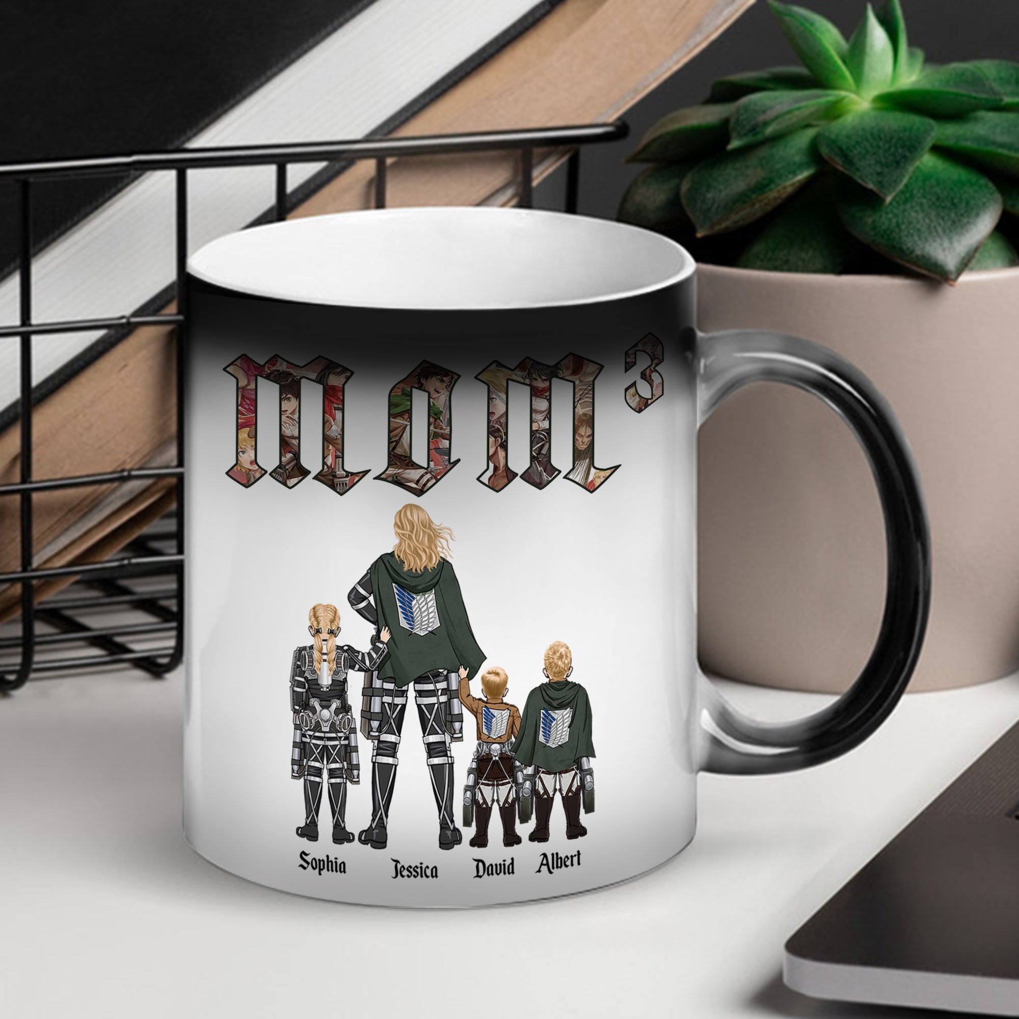 Personalized Magic Mug for Mom - Anime-Inspired Design Coffee Mug PopCulturePrints