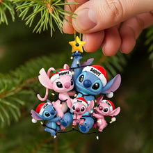 Load image into Gallery viewer, Celebrate Family Love with Our Fun Mischievous Alien Family Christmas Ornament - Personalize Your Gift! Ornament PopCulturePrints
