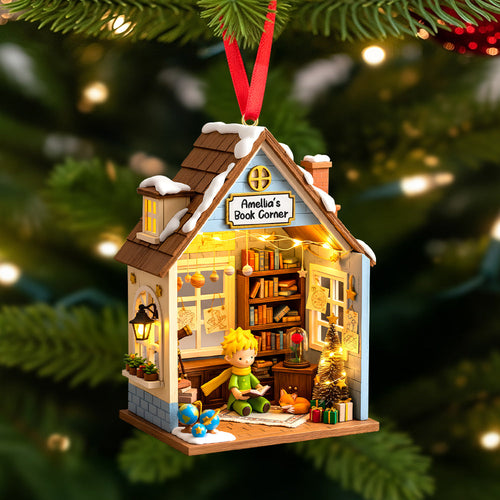 “Every Book Lover’s Dream” - Personalized Christmas Ornament - Custom Gift for Readers, Friends, Family Ornament PopCulturePrints