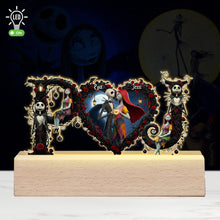 Load image into Gallery viewer, The Haunted Couple 3D LED Light - Personalized Gifts for Couples Led Night Light PopCulturePrints
