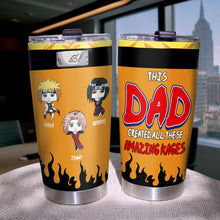 Load image into Gallery viewer, Personalized Anime Dad Tumbler - Custom Family Ninja Gift Tumbler Cup PopCulturePrints
