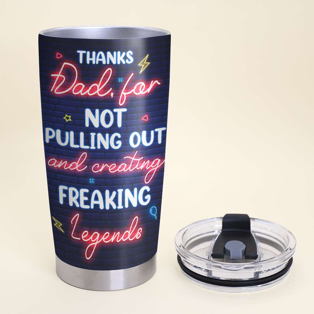 Personalized Dad Thank You Tumbler - Superhero Edition