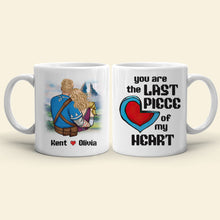 Load image into Gallery viewer, You&#39;re the Last Piece of My Heart Personalized Mug - Romantic Couple Gift - Valentine&#39;s Day Gifts Coffee Mug PopCulturePrints
