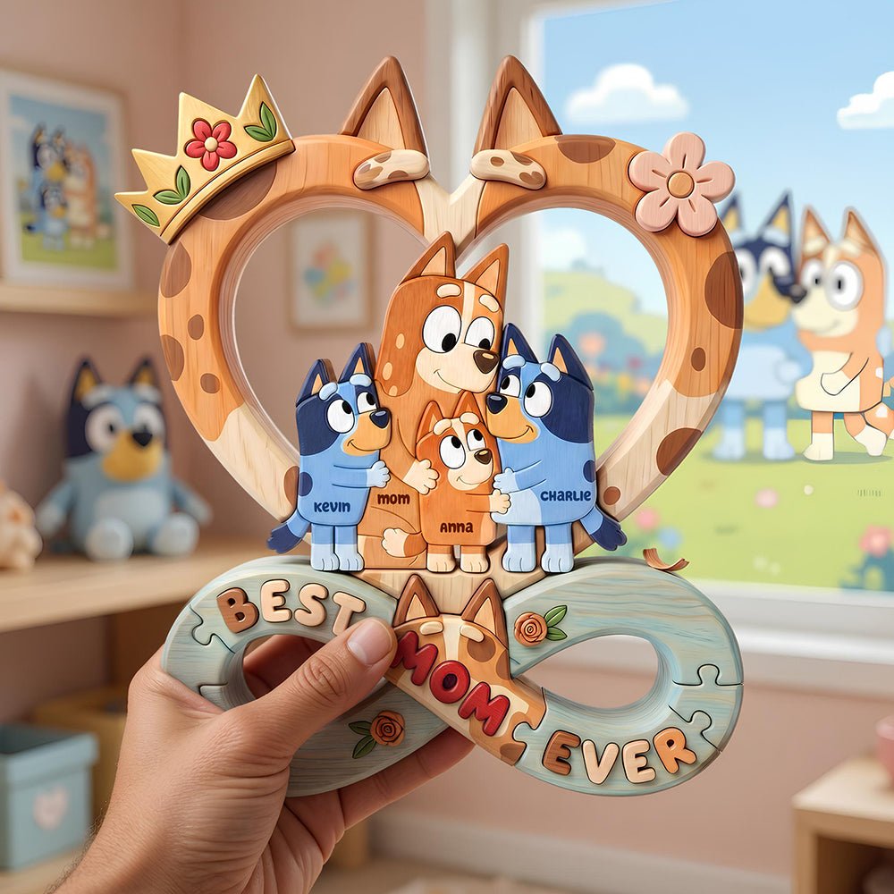 Best Mom Ever: A Heartwarming Puzzle Acrylic Plaque - Personalized Gift for Moms and Grandmas Shaped Plaques PopCulturePrints