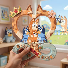 Load image into Gallery viewer, Best Mom Ever: A Heartwarming Puzzle Acrylic Plaque - Personalized Gift for Moms and Grandmas Shaped Plaques PopCulturePrints
