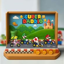 Load image into Gallery viewer, Best Racing Dad Acrylic Plaque - Personalized Gift for Dad Shaped Plaques PopCulturePrints
