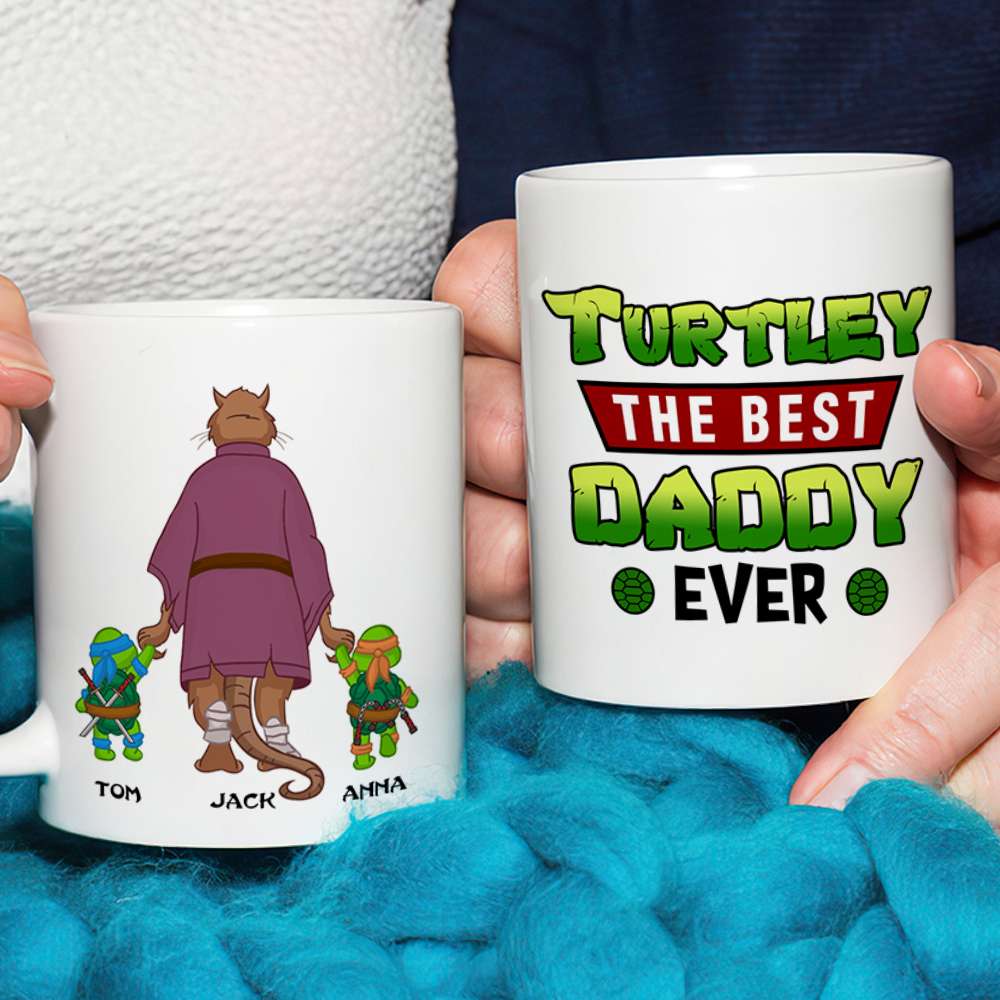 Custom Best Daddy Ever Turtle Mug Coffee Mug PopCulturePrints