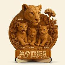 Load image into Gallery viewer, &quot;Mother of the Little Kings&quot; - Personalized Wood Sign Gift for Mom, Grandma, and Special Women Wood Sign PopCulturePrints
