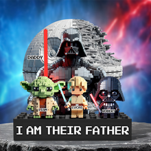 Load image into Gallery viewer, &quot;I Am Their Father&quot; - Personalized Galaxy Dad Plaque - Custom Gift for Dad, Grandpa, and More Shaped Plaques PopCulturePrints
