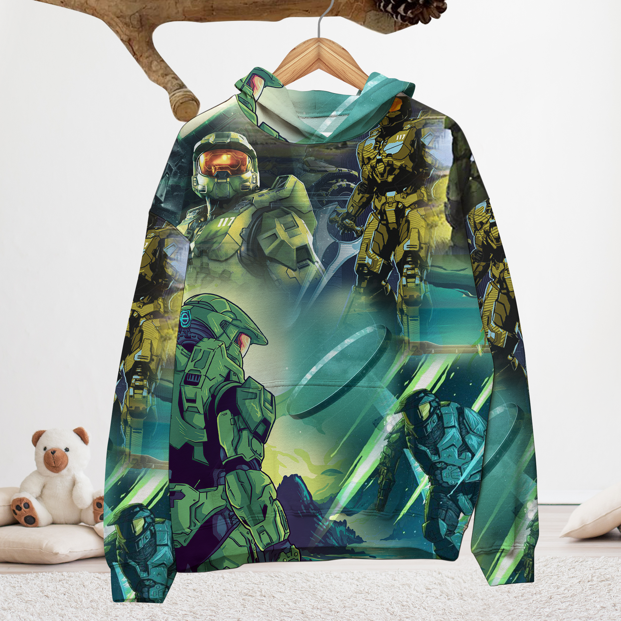 Galactic Warrior Hawaiian 3D Shirt