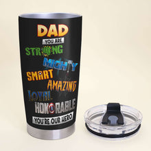 Load image into Gallery viewer, Super Dad Personalized Tumbler - Hero Design
