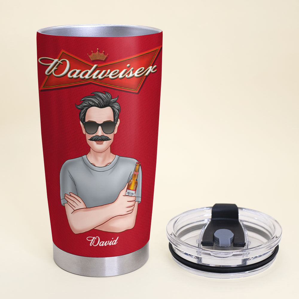 Personalized Dad Beer Tumbler - World's Best Dad Gift Tumbler Cup PopCulturePrints