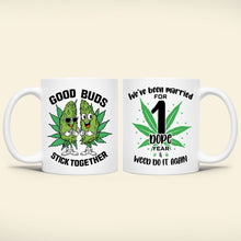 Load image into Gallery viewer, Personalized Couple Coffee Mug - Good Buds Theme Coffee Mug PopCulturePrints
