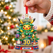 Load image into Gallery viewer, Celebrate in Style: Personalized 30th Anniversary Acrylic Christmas Ornament - Perfect Gift for Game Lovers
