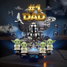 Load image into Gallery viewer, #1 Dad Light Box - Personalized Sci-Fi Gift for Dads, Grandpas, and Father Figures Light Box PopCulturePrints

