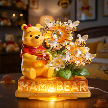 Load image into Gallery viewer, “Sweeten Mom's Day with Personal Touch” - Honey Mama Bear Acrylic Light Box, Personalized Gifts for Moms and Grandmas! Light Box PopCulturePrints
