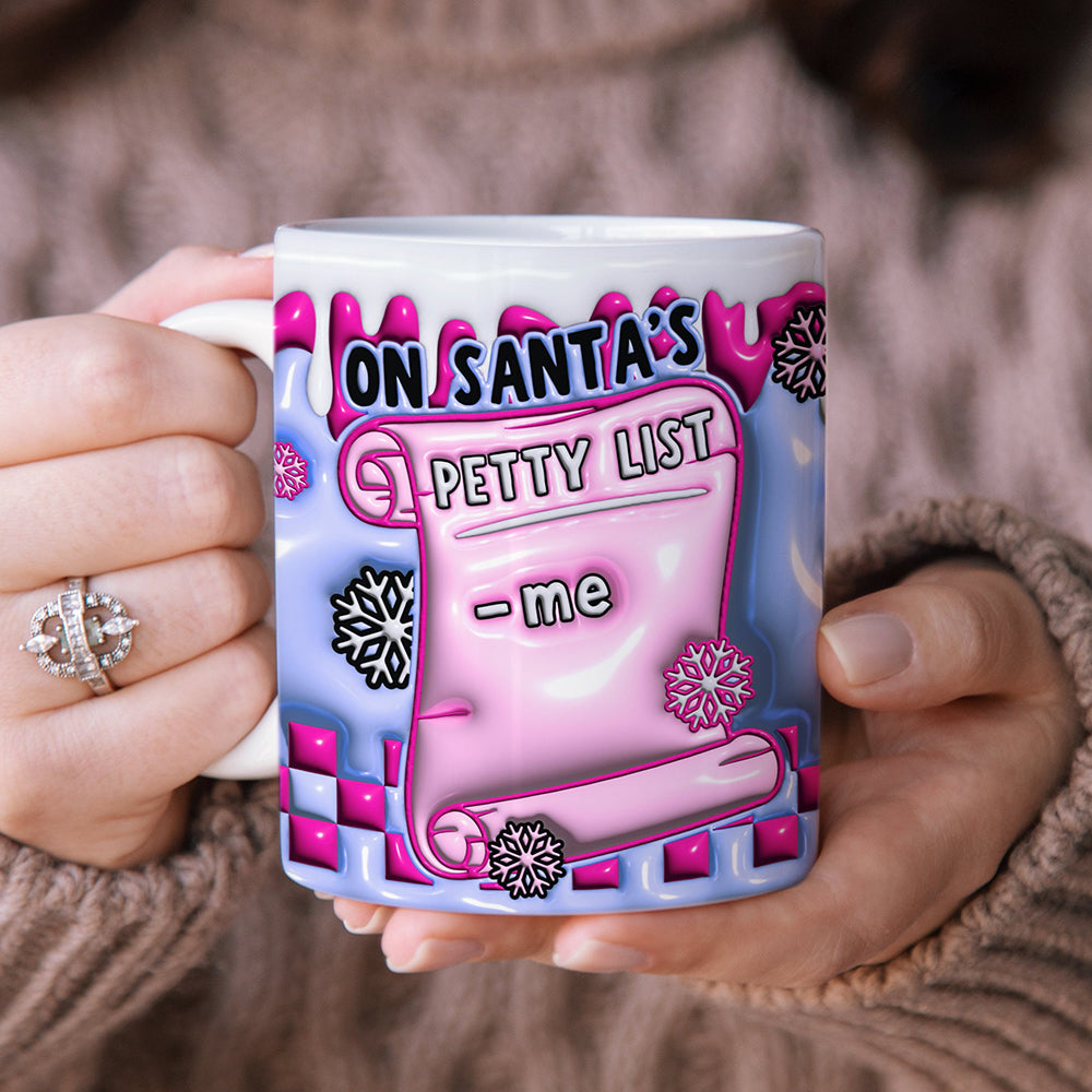 Santa's Petty List Christmas Coffee Mug