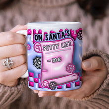 Load image into Gallery viewer, Santa&#39;s Petty List Christmas Coffee Mug
