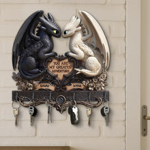 Load image into Gallery viewer, You Are My Greatest Adventure - Personalized Couple Key Hanger Wood Sign PopCulturePrints
