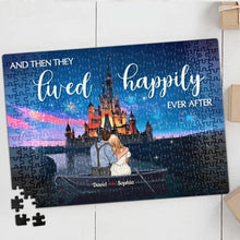 Load image into Gallery viewer, Personalized Romantic Jigsaw Puzzle for Couples - Happily Ever After | Valentine's Day Gifts Wood Sign PopCulturePrints
