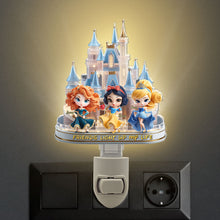 Load image into Gallery viewer, &quot;Friends Light Up My Life&quot; - Princess Besties Night Light - Personalized Gift for Besties Night Lights PopCulturePrints
