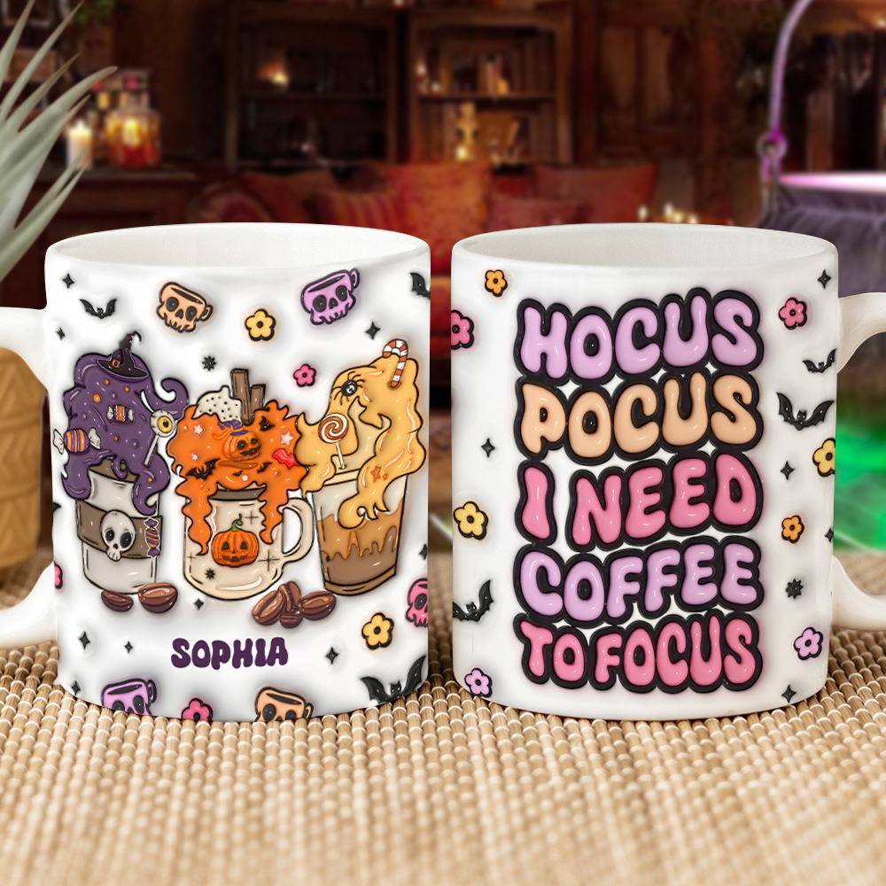 Personalized Halloween Coffee Lover's Mug