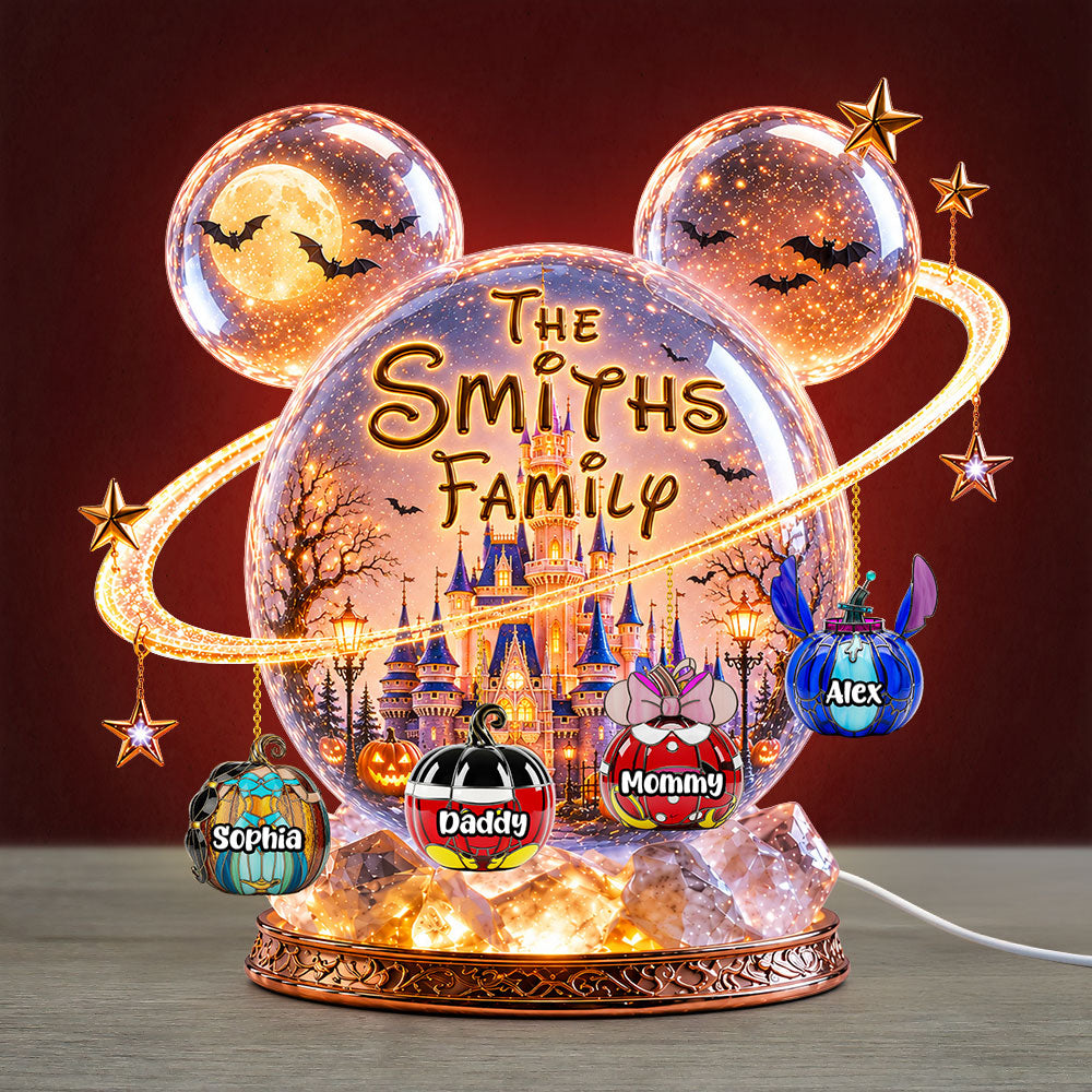 "Illuminate Your Halloween Spirit with Custom Touches!" - Fantastical World Acrylic Light Box - Personalized Halloween Gifts