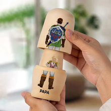 Load image into Gallery viewer, “Celebrate Your Family Adventure” - Personalized Adventure Family Nesting Dolls Wooden Nesting Dolls PopCulturePrints
