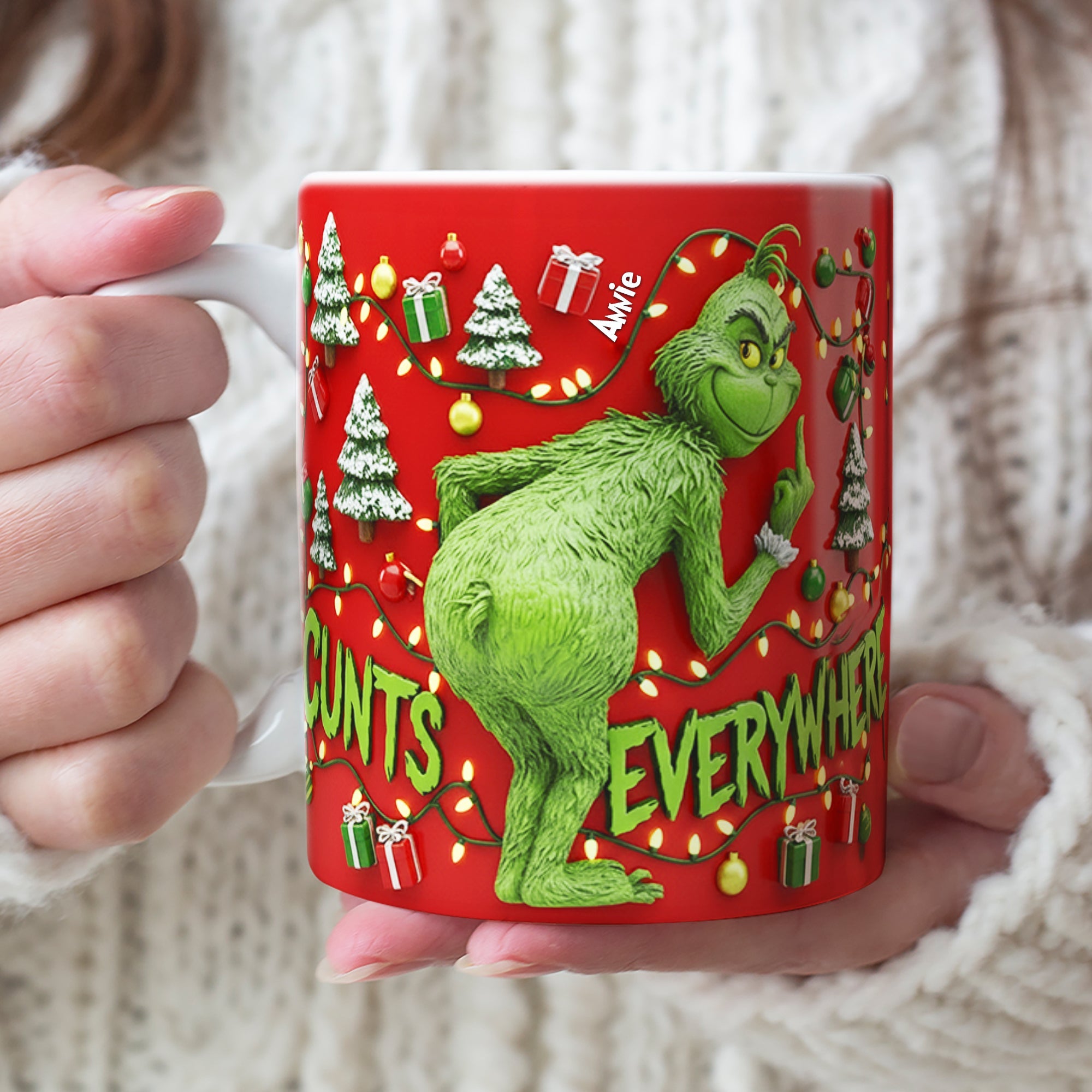 “Cunts Everywhere!” - A Playful Buddy Edge To Edge Mug - Personalized Christmas Gift Coffee Mug PopCulturePrints