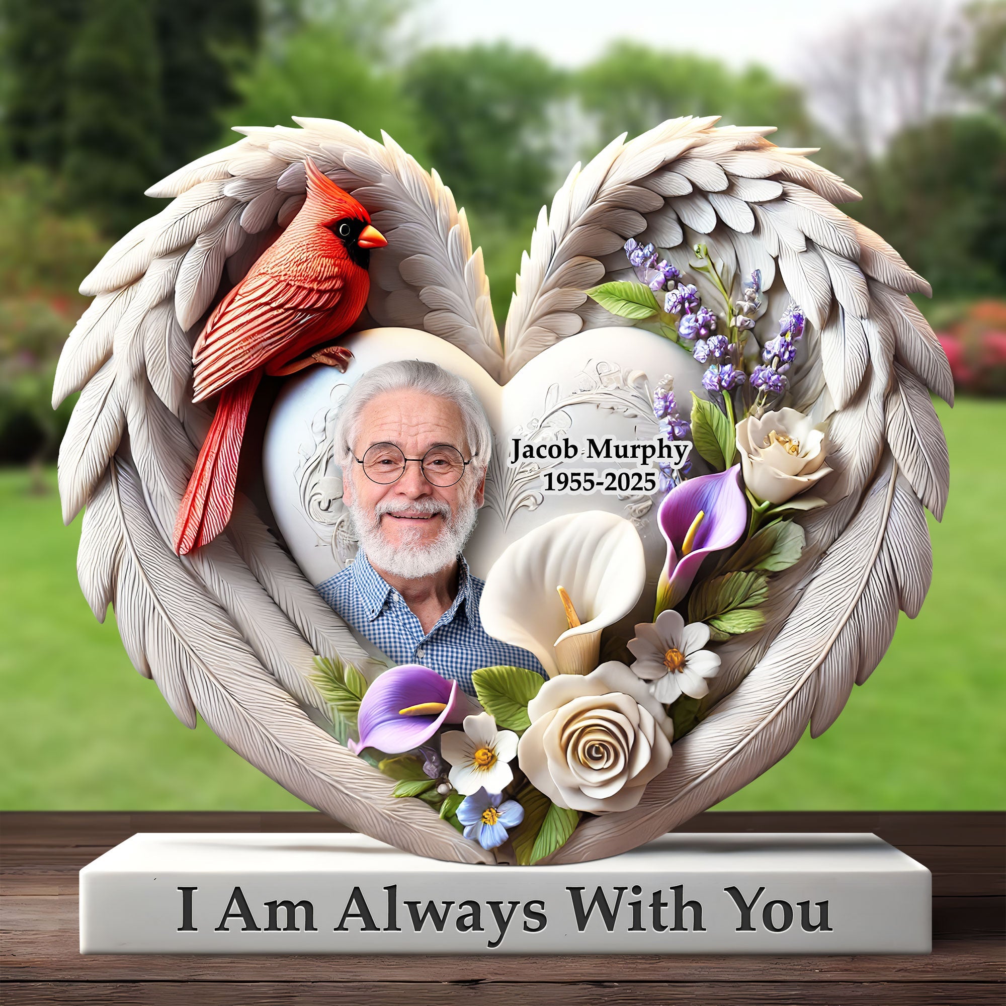 I Am Always With You - Custom Memorial Heaven Plaque for Loved Ones Shaped Plaques PopCulturePrints