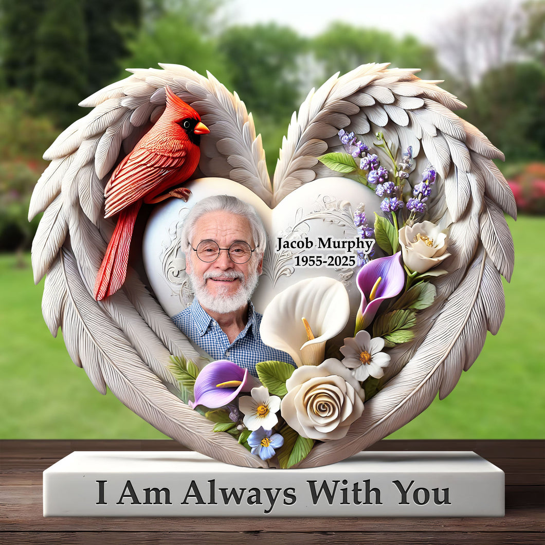 I Am Always With You - Custom Memorial Heaven Plaque for Loved Ones Shaped Plaques PopCulturePrints