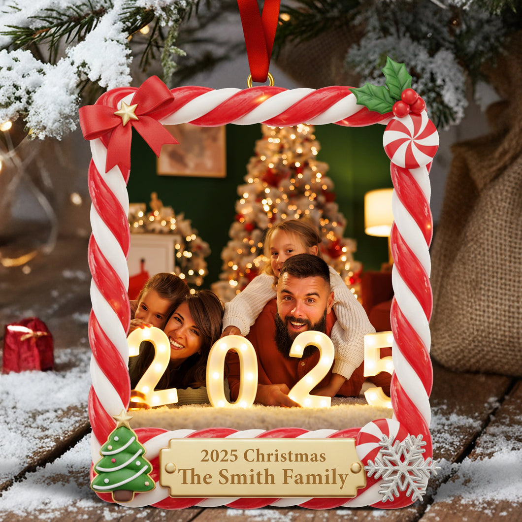 Christmas Picture Frame Acrylic Ornament - Custom Photo Gifts For Family 01HYQN071125 Ornament PopCulturePrints