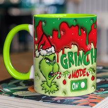 Load image into Gallery viewer, Personalized Grinch Mode On Christmas Mug - Custom Holiday Coffee Cup
