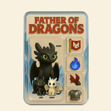 Load image into Gallery viewer, “Father of Dragons” - Personalized Acrylic Plaque - Unique Gift for Dad and Grandpa Shaped Plaques PopCulturePrints

