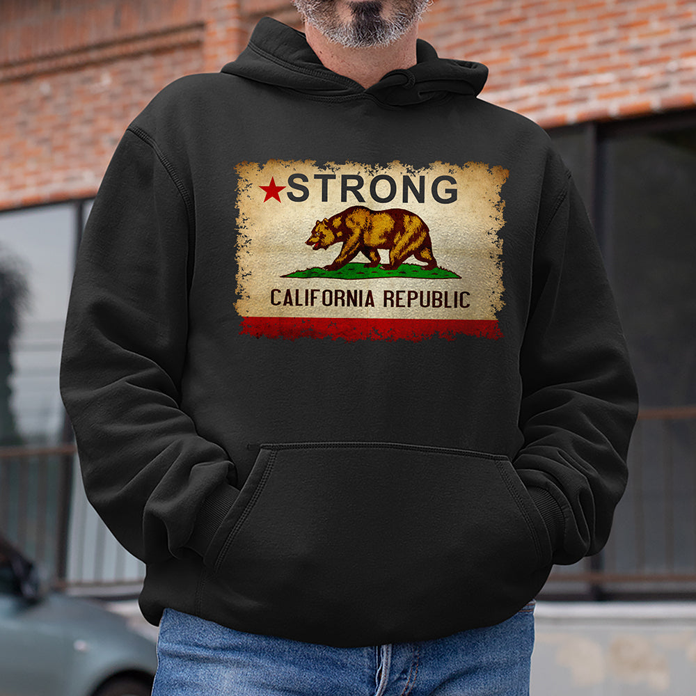 California Strong Bear Flag T-Shirt Shirts PopCulturePrints