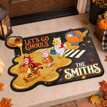 Load image into Gallery viewer, Let's Go Ghouls Custom Shaped Doormat - Personalized Gifts for Halloween Lovers Doormat PopCulturePrints
