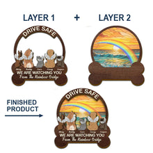 Load image into Gallery viewer, Drive Safe: We're Watching You - Personalized Custom Car Visor Clip for Pet Lovers Car Visor Clip PopCulturePrints
